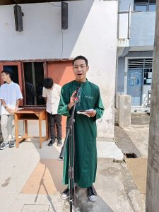 Perwakilan siswa melakukan refleksi bulan ramadhan